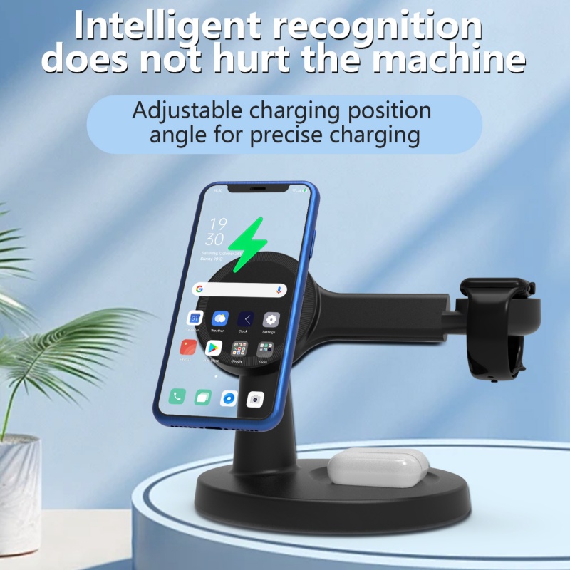 Headphone Stand Desk - New 3-in-1 magnetic wireless charging stand