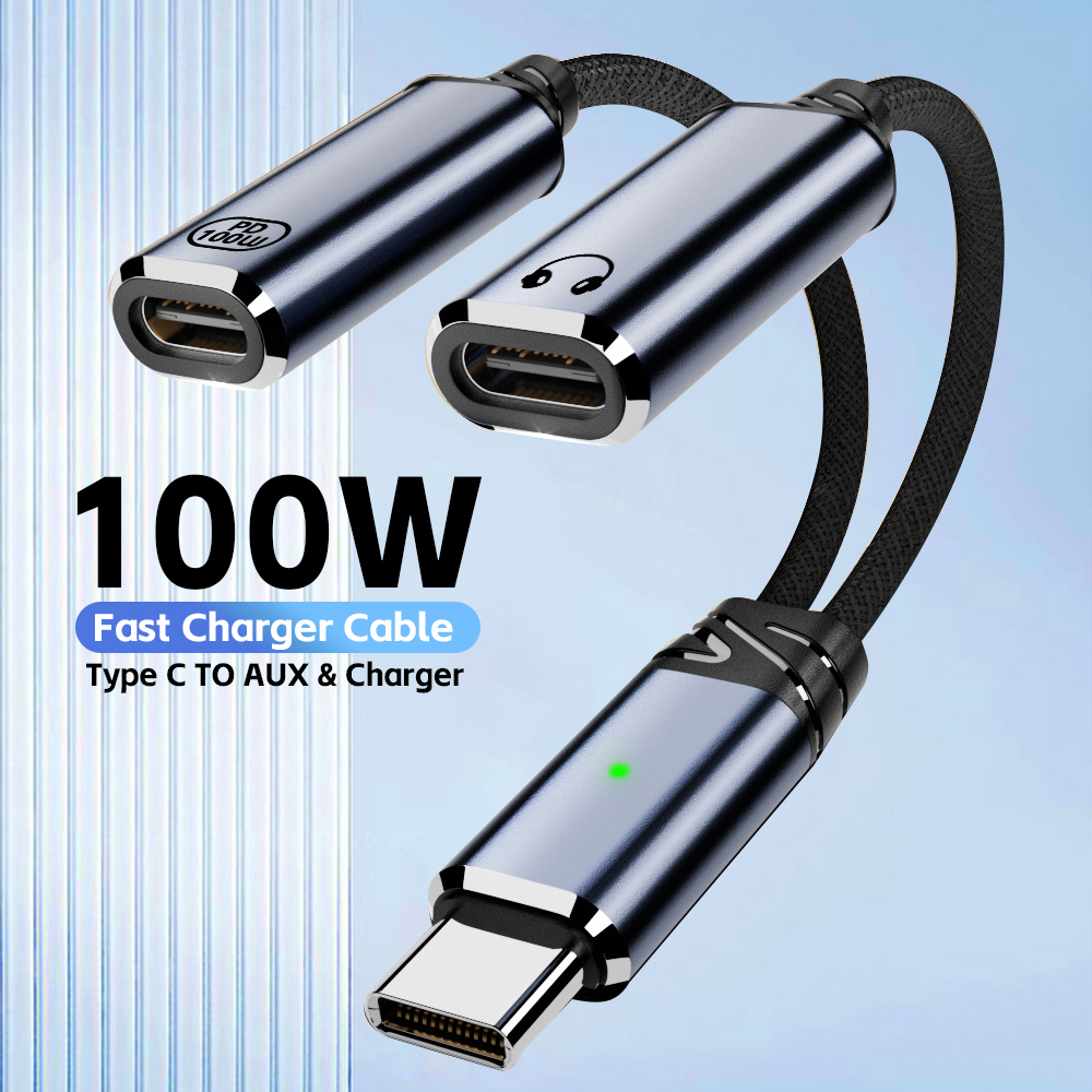 USB C Splitter 2 in 1 Headphon – обзор и цена Earphone Splitter Jack