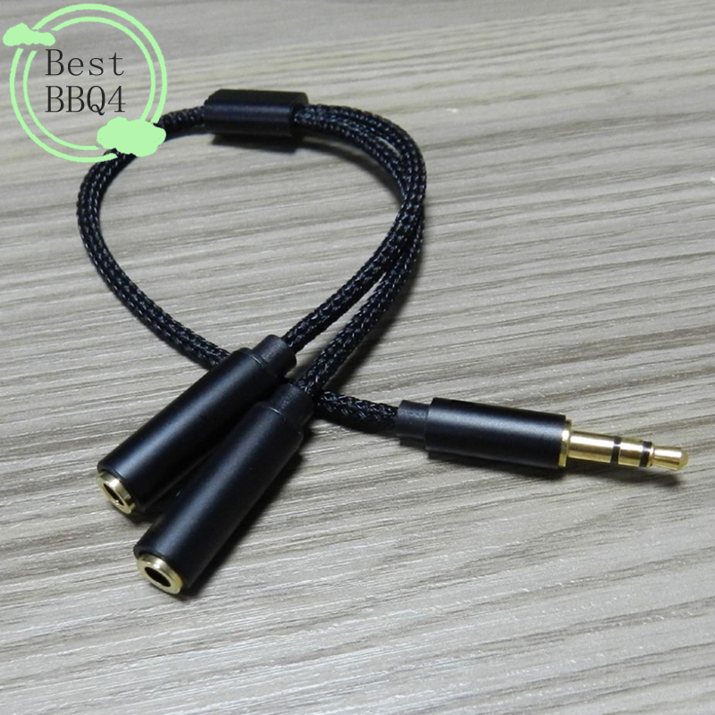 (BBQ4)AUX Cable Jack 3.5MM Aud – обзор и цена Earphone Splitter Jack