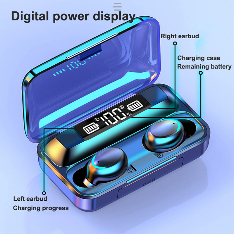 2026 F9 Wireless Earphones LED – обзор и цена Bluetooth Headset On Ear