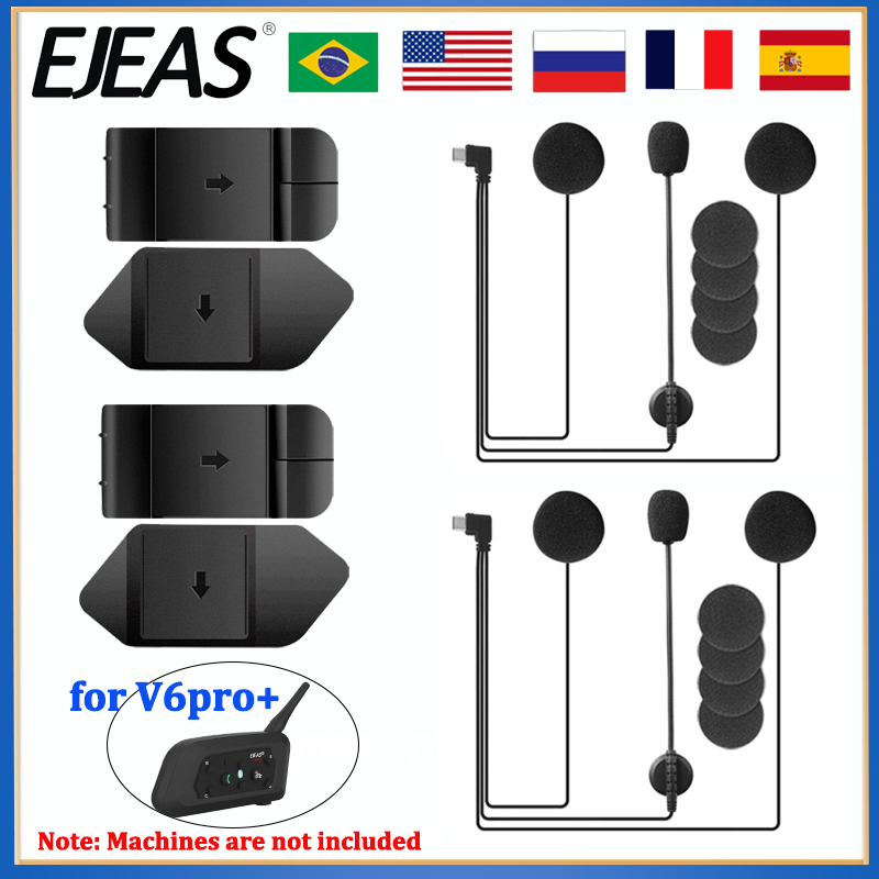 EJEAS V6 PRO+ Motorcycle Helme – обзор и цена Usb C Earphone