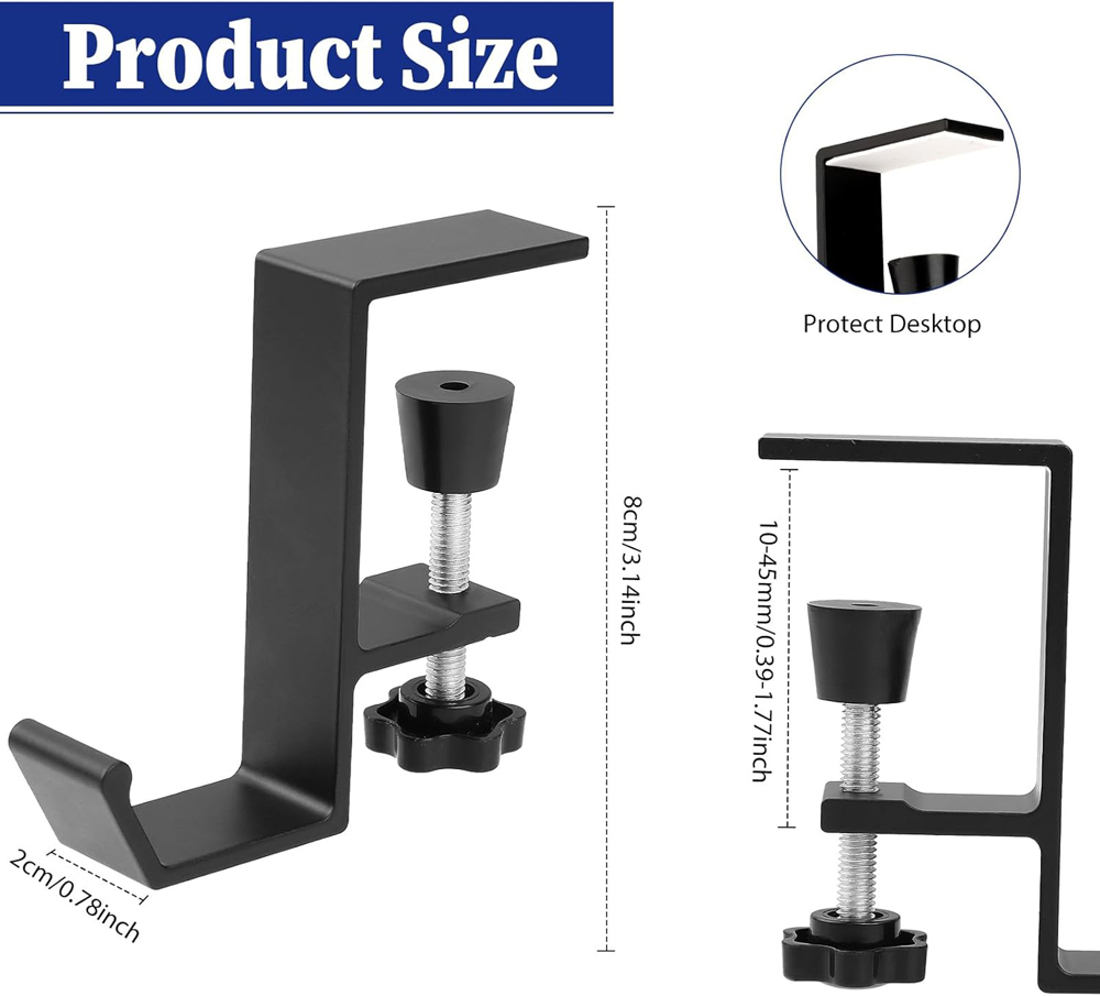 Aluminum Alloy Headphone Hook  – обзор и цена Headphone Stand Desk