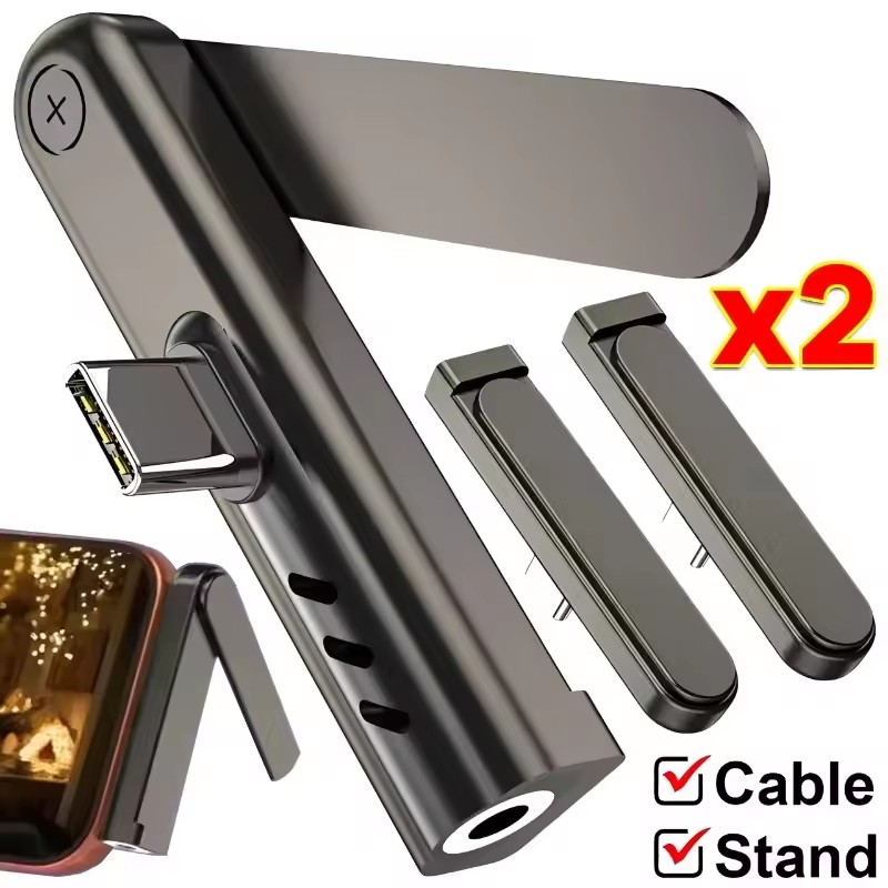 2/1PCS Portable USB C To 3.5mm – обзор и цена Headphone Stand Desk