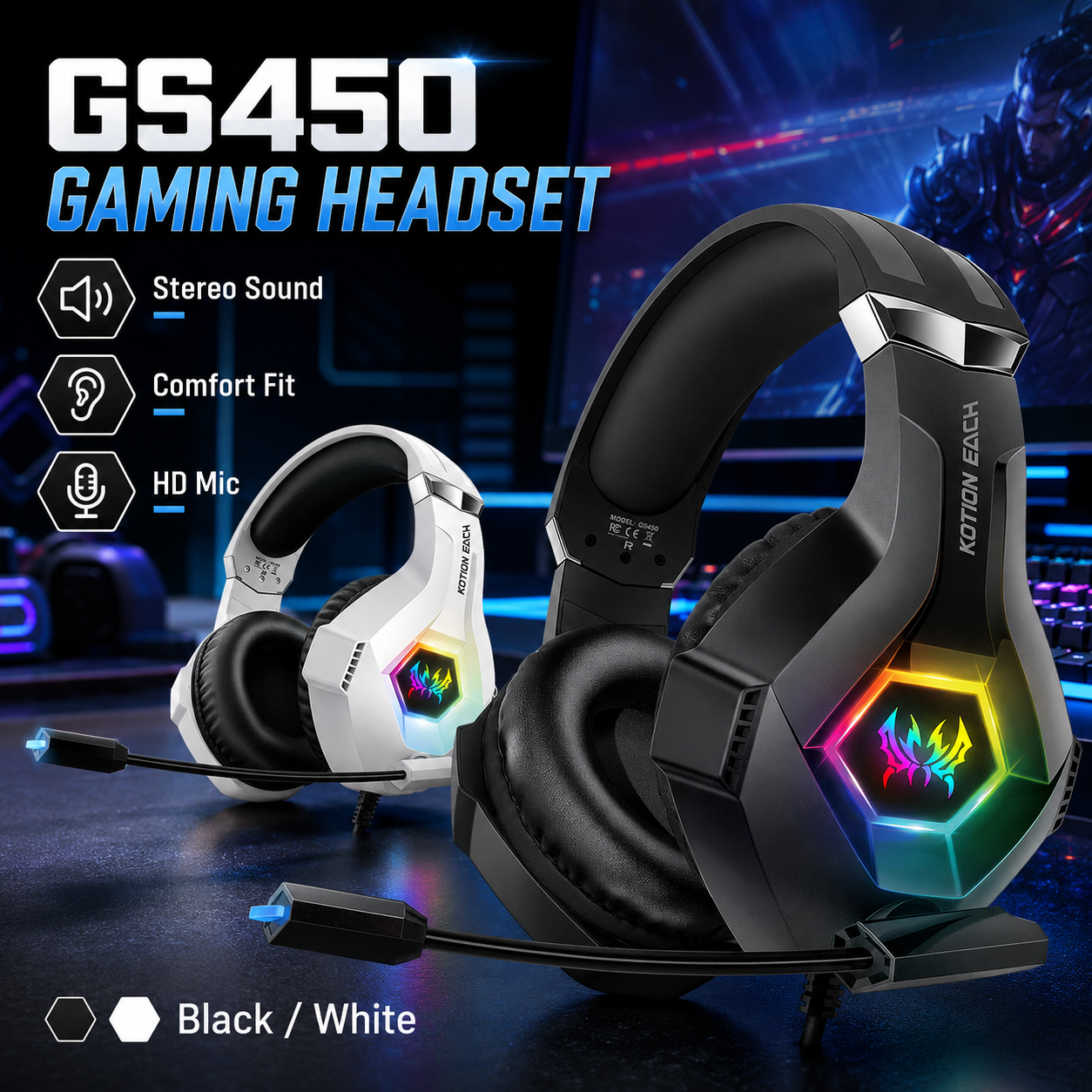 GS450 Wired Gaming Headset RGB – обзор и цена Gaming Headset Rgb