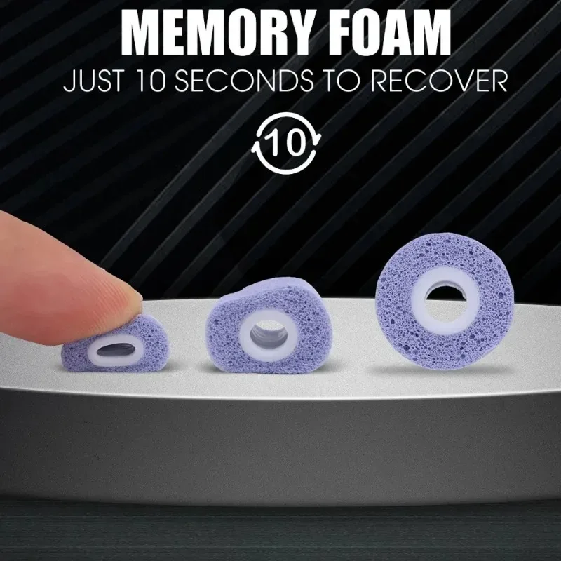 1-3Pairs Memory Foam Eartips f – обзор и цена Earphone Foam Tip