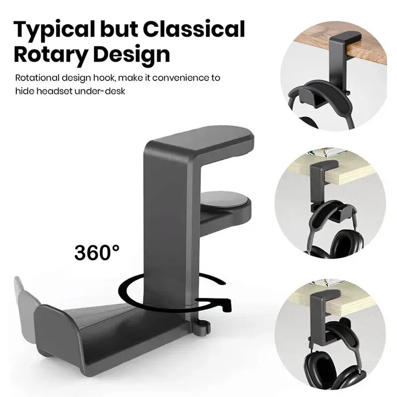 Universal Desktop 360° Rotatin – обзор и цена Headphone Stand Desk