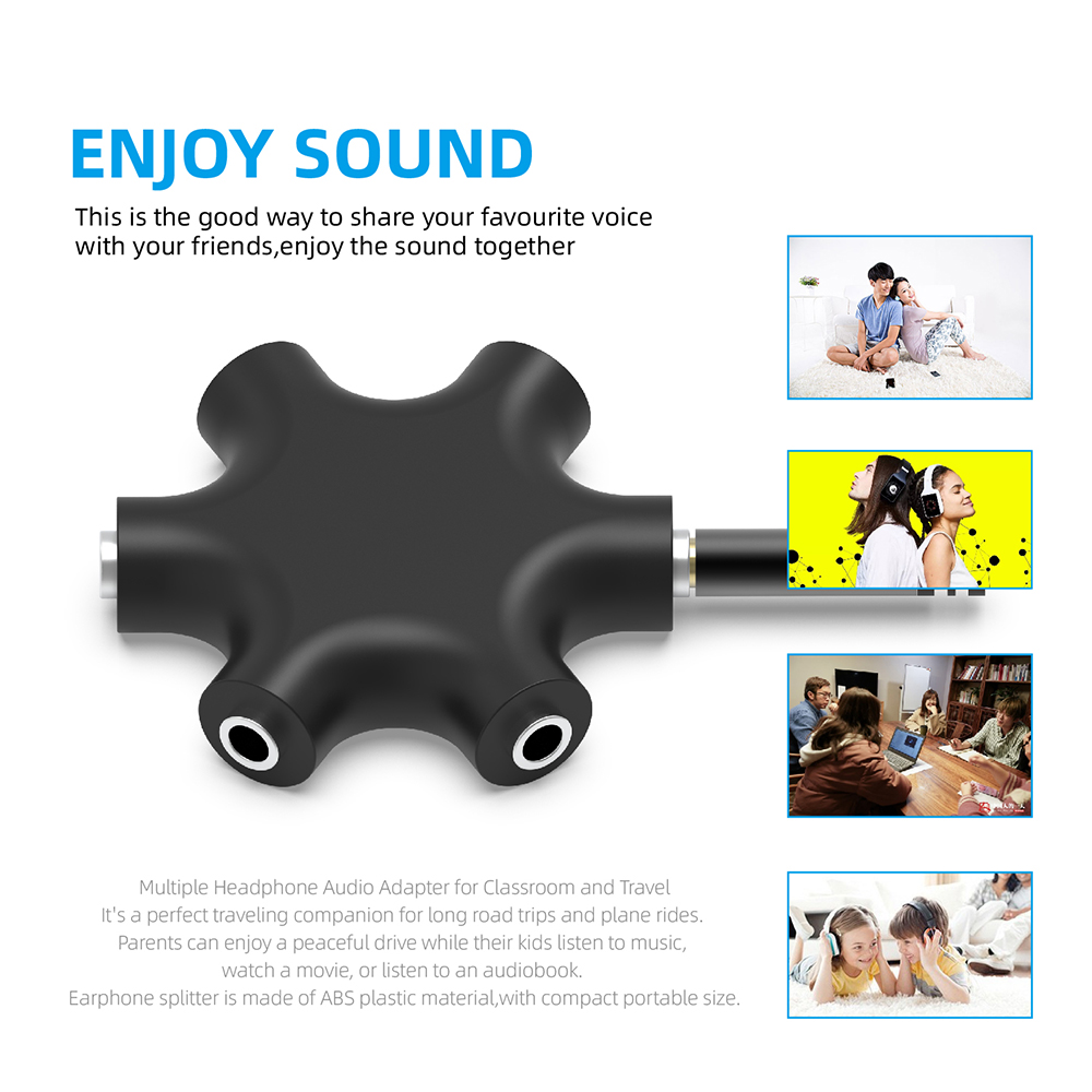 3.5mm Jack Earphone Audio Spli – обзор и цена Earphone Splitter Jack