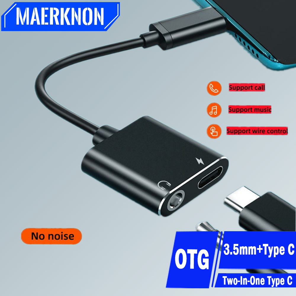 2 in 1 Audio Adapter Type C To – обзор и цена Audiophile Headphone Wired