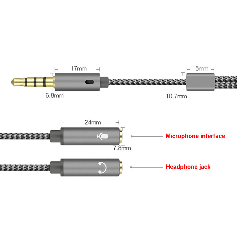 3.5mm Audio Splitter Y Jack 1  – обзор и цена Earphone Splitter Jack