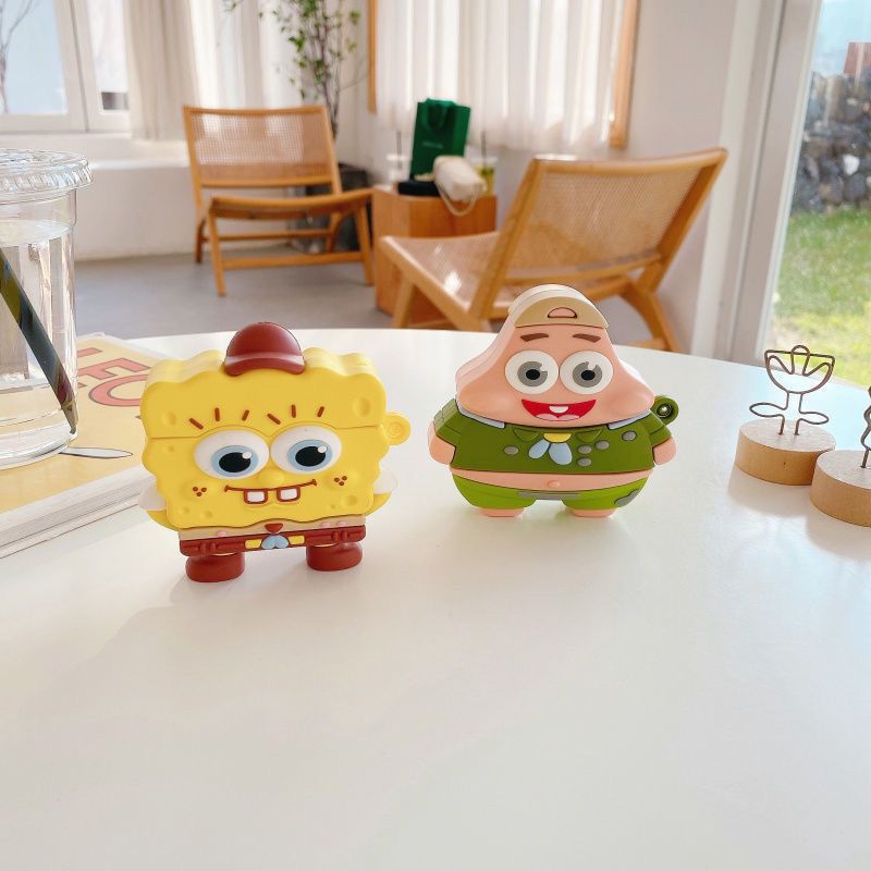 Cute SpongeBob Creative Silico – обзор и цена Earbuds Charging Case