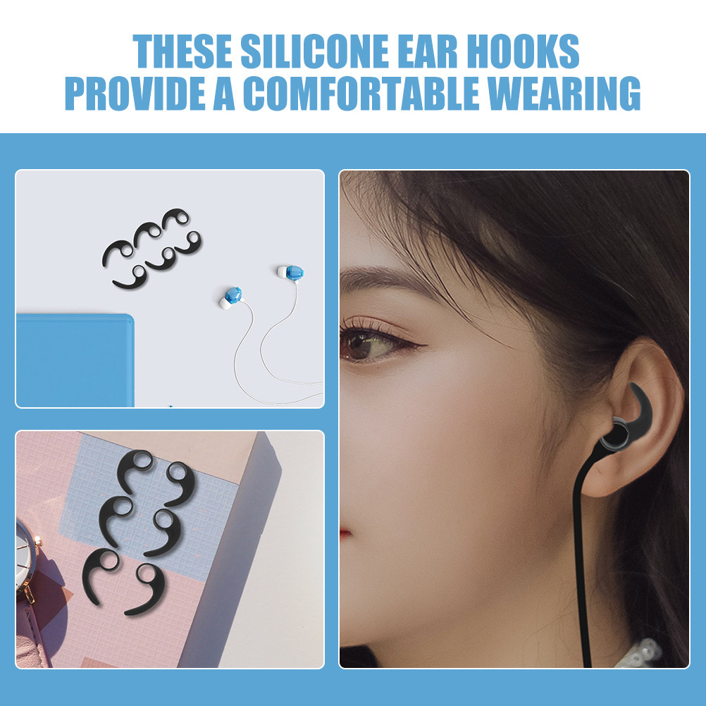 12Pcs Ear Hooks Silicone Sport – обзор и цена Silicone Ear Tip Replacement
