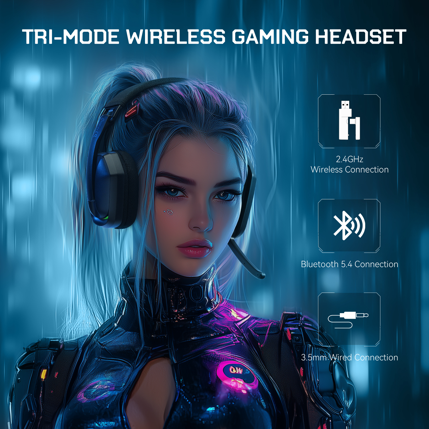EKSA G19BT 2.4GHz Wireless Gam – обзор и цена Gaming Headset Rgb