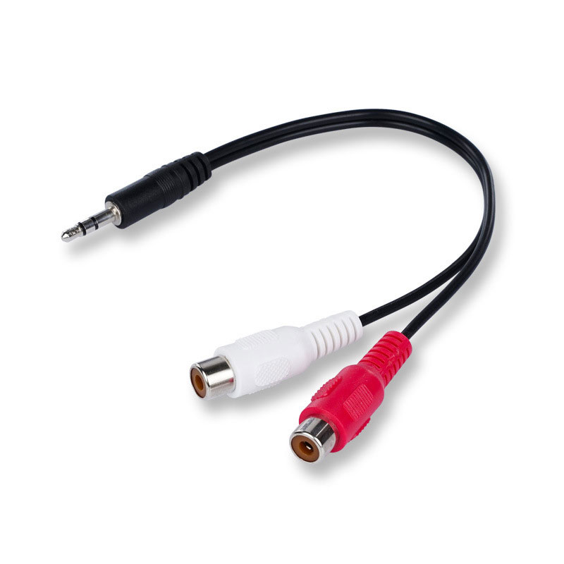 3.5 Jack Male to 2RCA 2AV Fema – обзор и цена Earphone Splitter Jack
