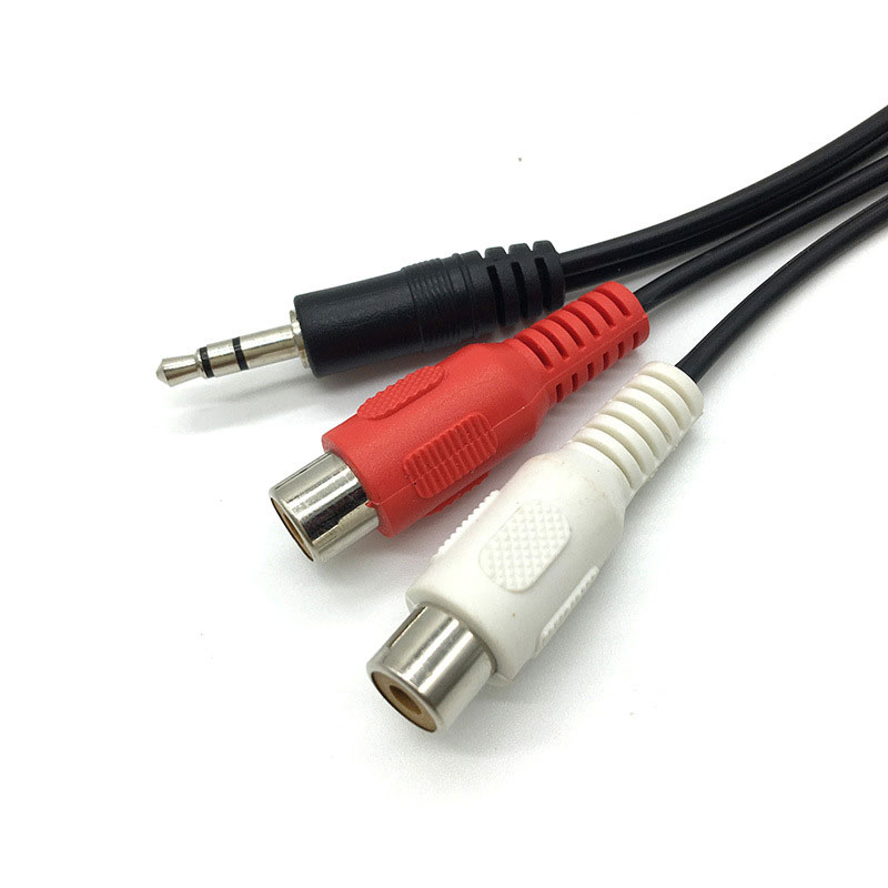 3.5 Jack Male to 2RCA 2AV Fema – обзор и цена Earphone Splitter Jack