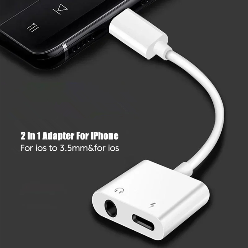 2 in 1 iOS to 3.5mm Jack Audio – обзор и цена Earphone Splitter Jack