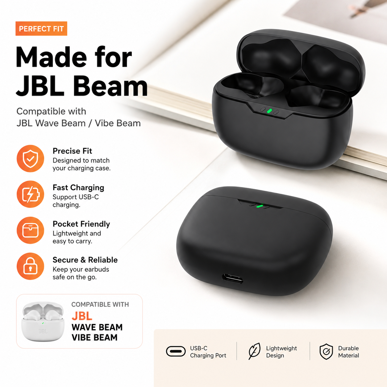Charging Case For JBL Wave Bea – обзор и цена Earbuds Charging Case